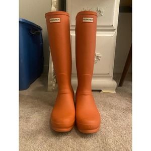 Orange Hunter Boots
